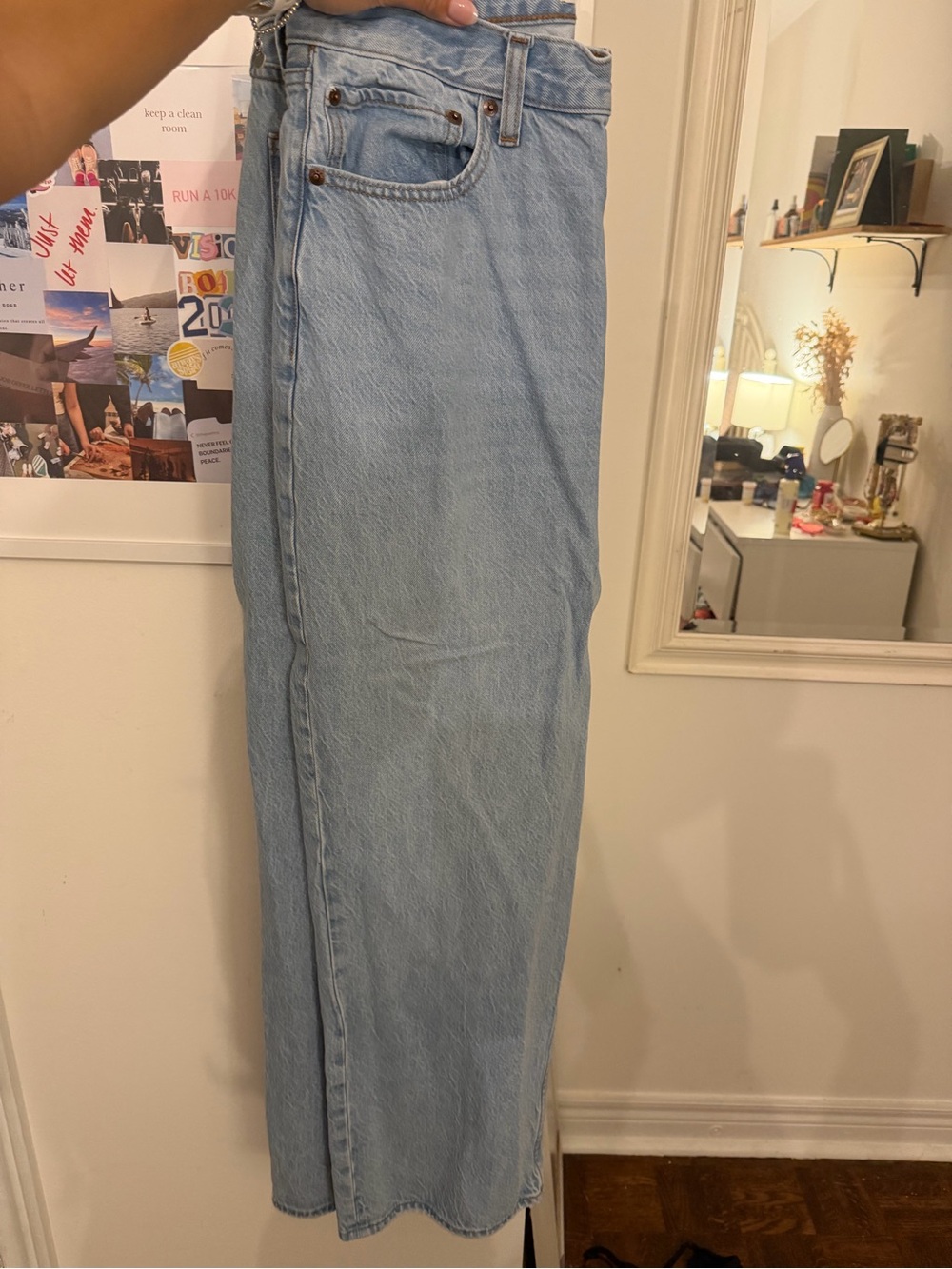 Abercrombie & Fitch Light Blue “The Loose” High Rise Jeans